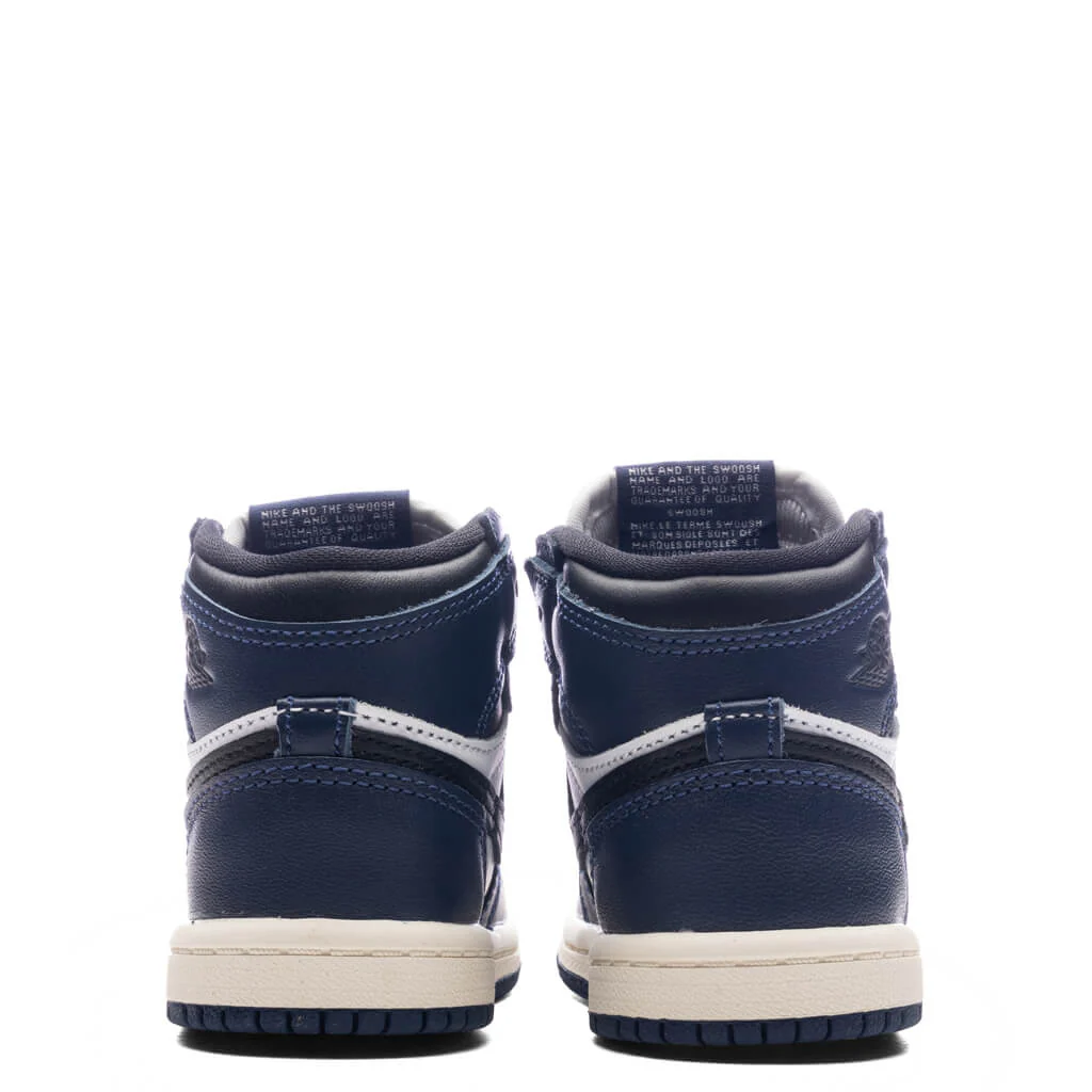 Air Jordan 1 Retro High OG (TD) - Midnight Navy/Black/White - Image 4