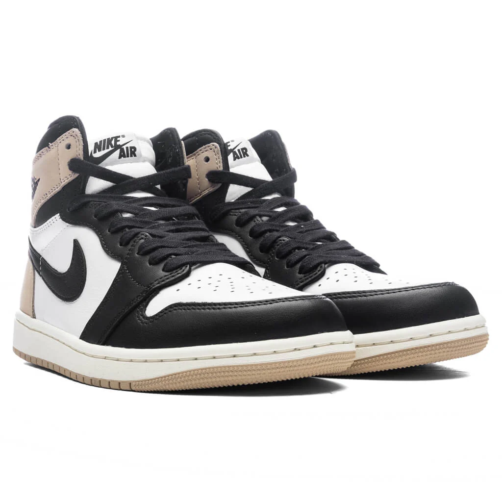 Women's Air Jordan 1 Retro High OG 'Latte' - Black/Legend Brown/White - Image 2