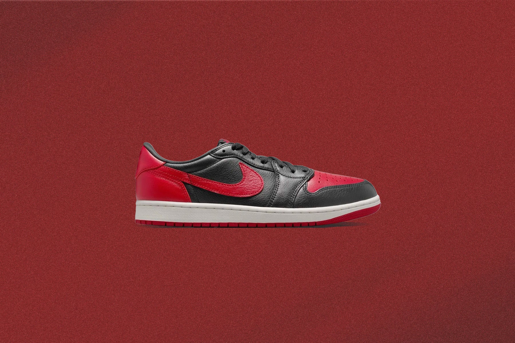 Air Jordan 1 Retro Low OG 'Banned' - Black/Varsity Red/Summit White - Image 7
