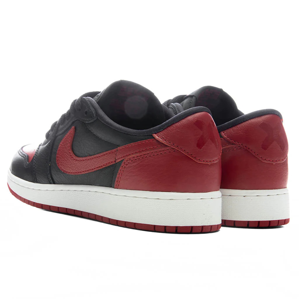 Air Jordan 1 Retro Low OG 'Banned' (GS) - Black/Varsity Red/Summit White - Image 2