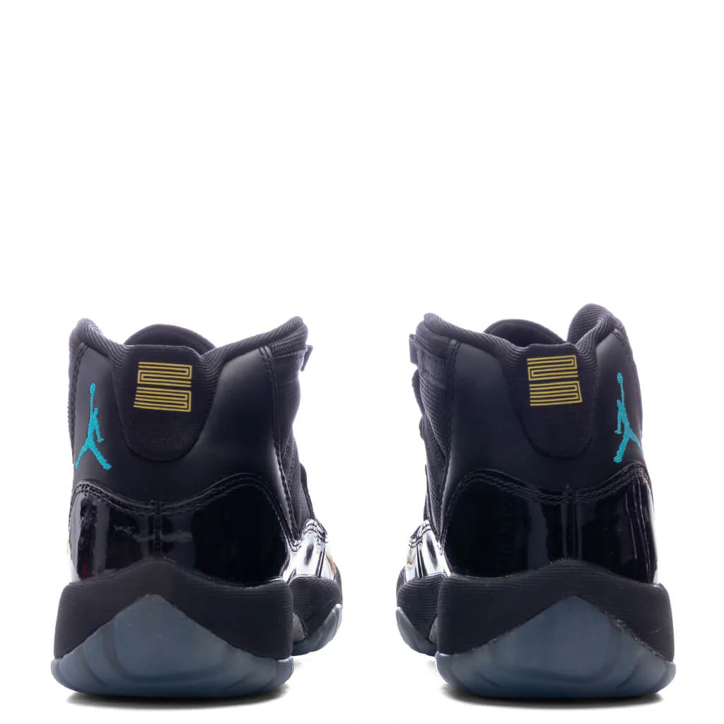 Air Jordan 11 Retro 'Gamma' (GS) - Black/Gamma Blue/Varsity Maize - Image 4