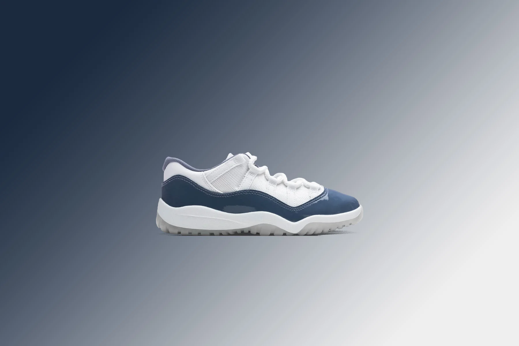 Air Jordan 11 Retro Low (PS) - White/Midnight Navy/Diffused Blue - Image 5