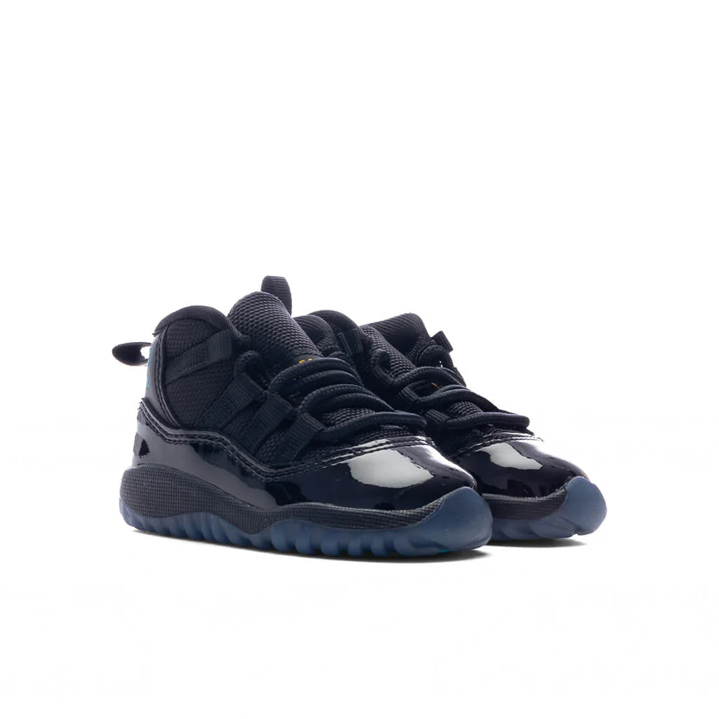 Air Jordan 11 Retro 'Gamma' (TD) - Black/Gamma Blue/Varsity Maize - Image 2