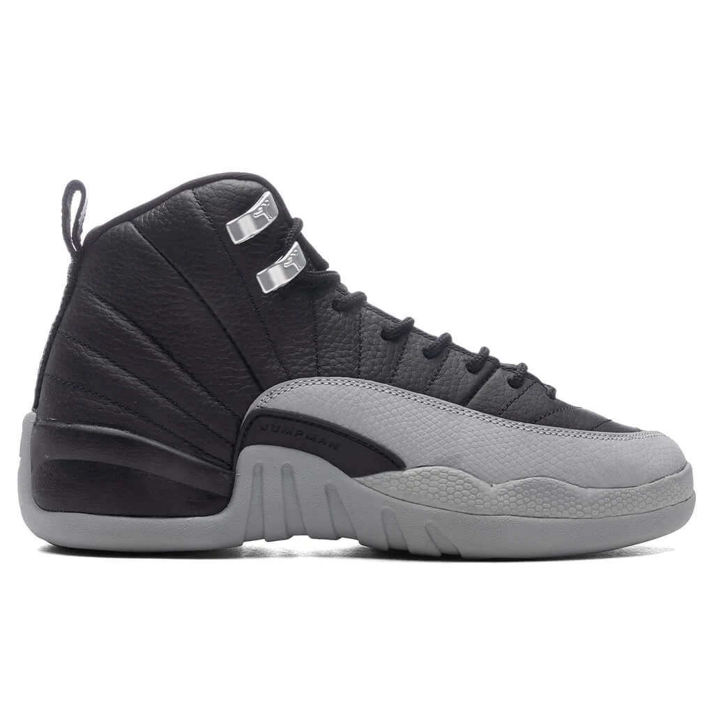 Air Jordan 12 Retro (GS) Barons - Black/Wolf Grey/White