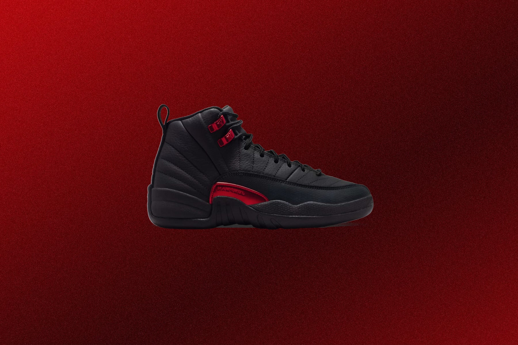 Air Jordan 12 Retro 'Bloodline' (GS) - Black/Varsity Red - Image 2