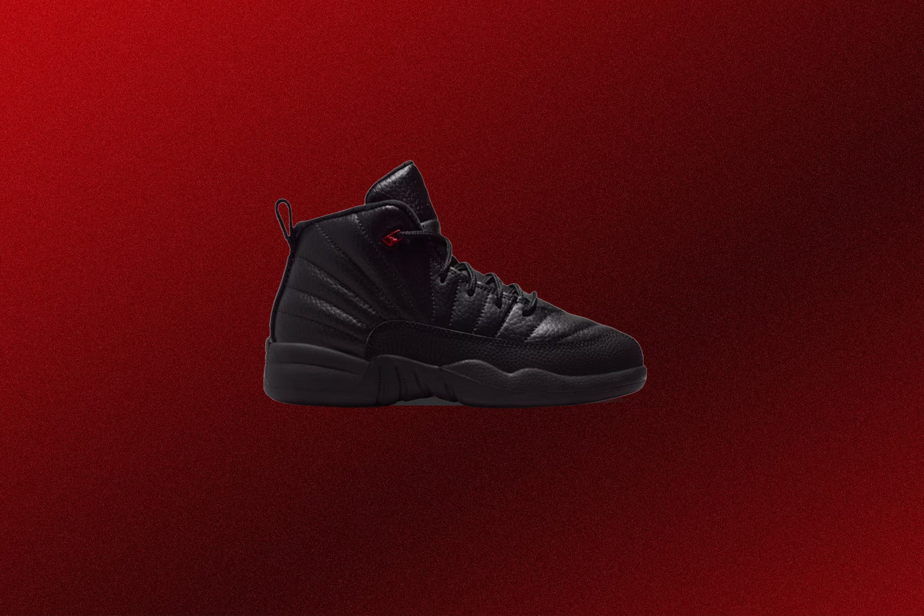 Air Jordan 12 Retro 'Bloodline' (PS) - Black/Varsity Red - Image 2