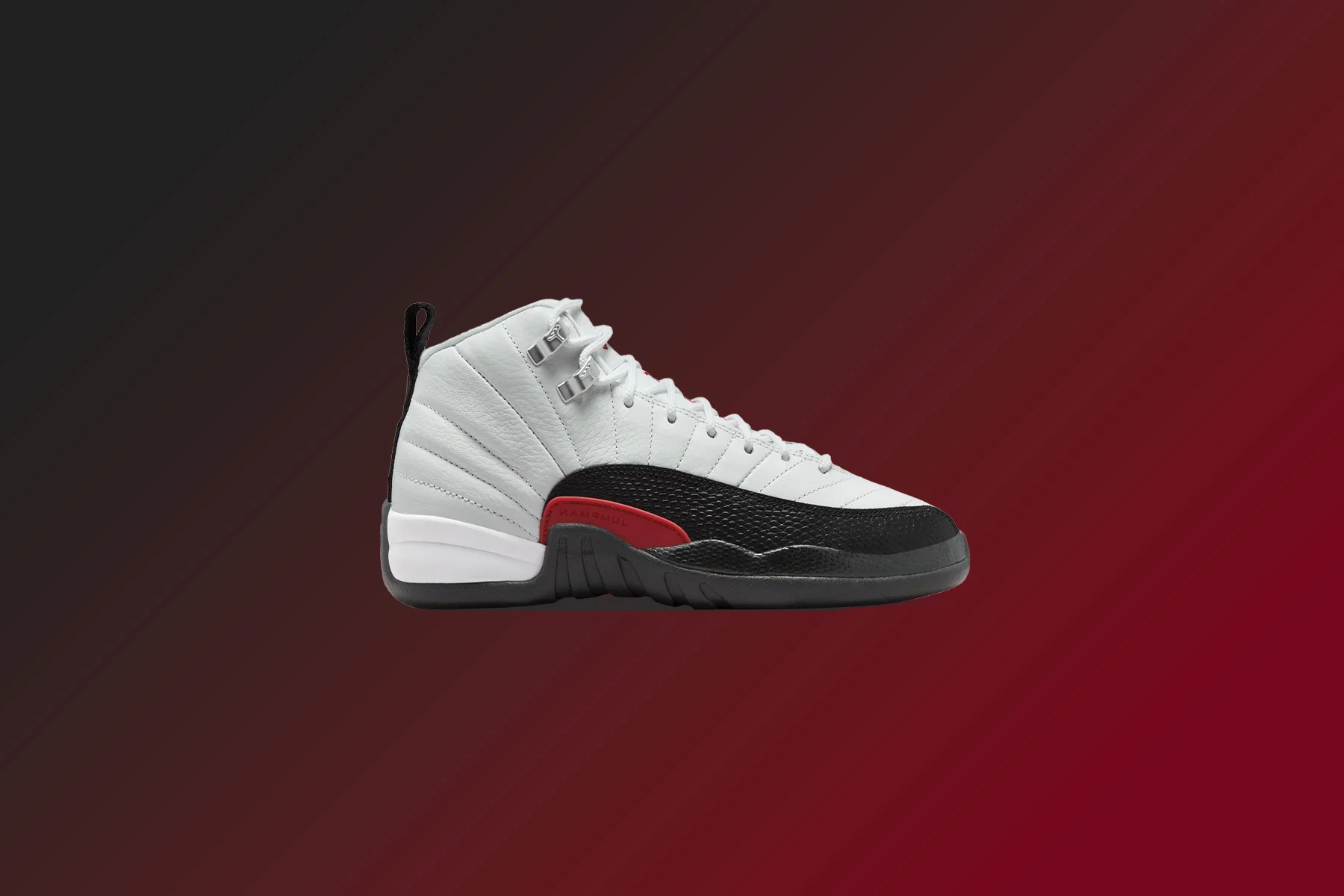 Air Jordan 12 Retro (GS) - White/Gym Red/Black - Image 5