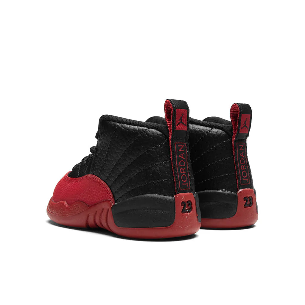 Air Jordan 12 Retro 'Flu Game' (TD) - Black/Varsity Red - Image 3