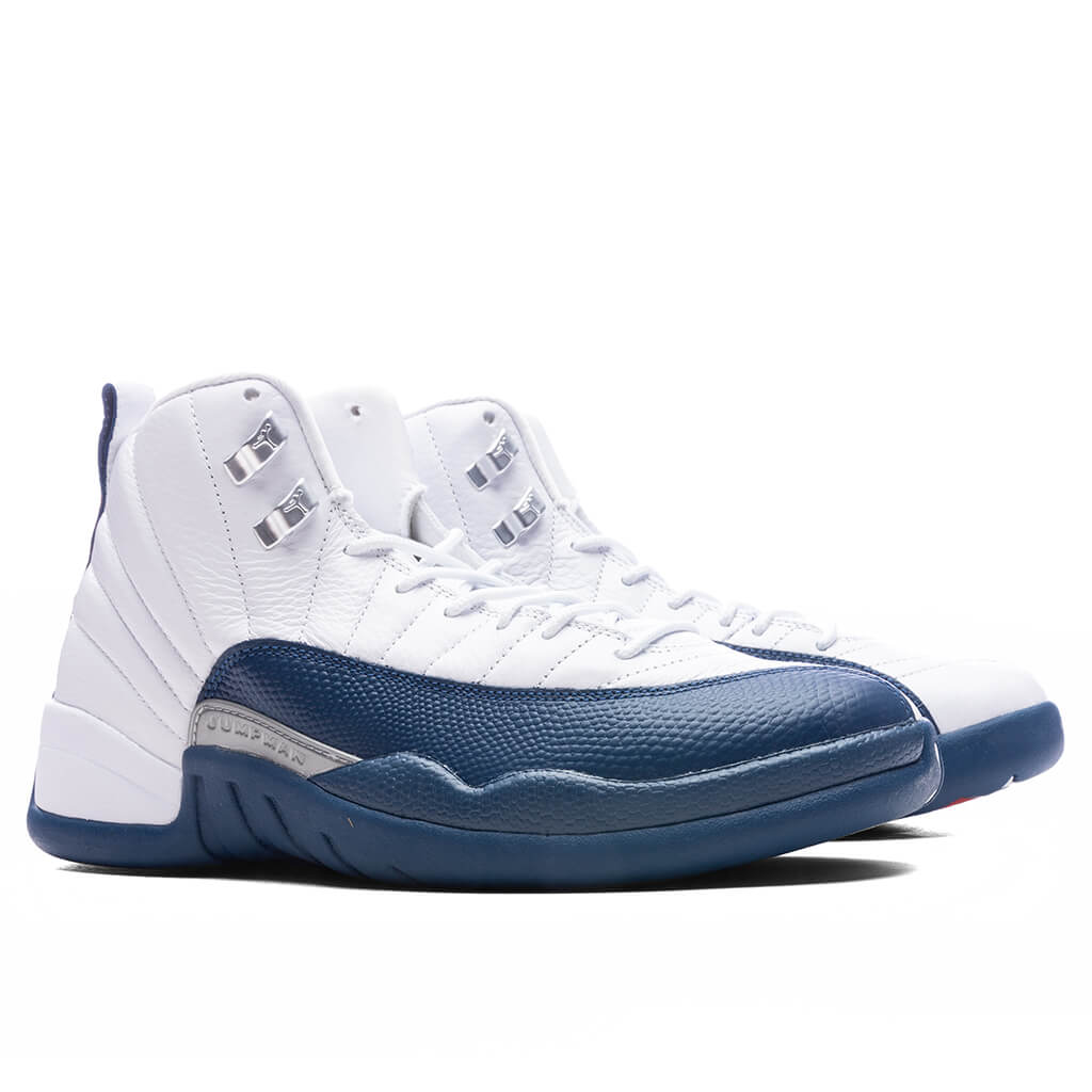 Air Jordan 12 Retro 'French Blue'  - White/French Blue/Metallic Silver - Image 2