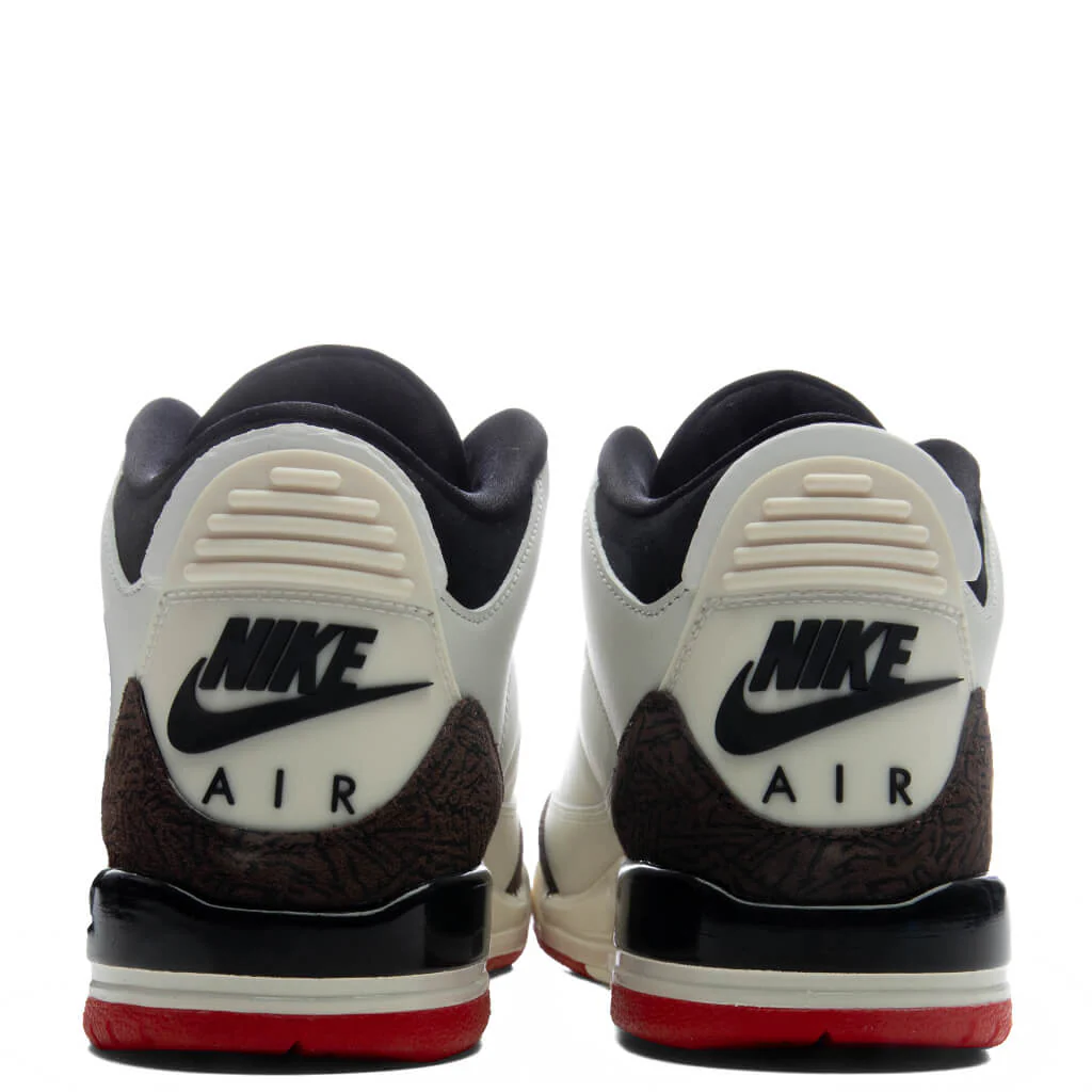 Air Jordan 3 Retro OG 'World's Best Dad' (GS) - Sail/Black/University Red/Pale Ivory - Image 6