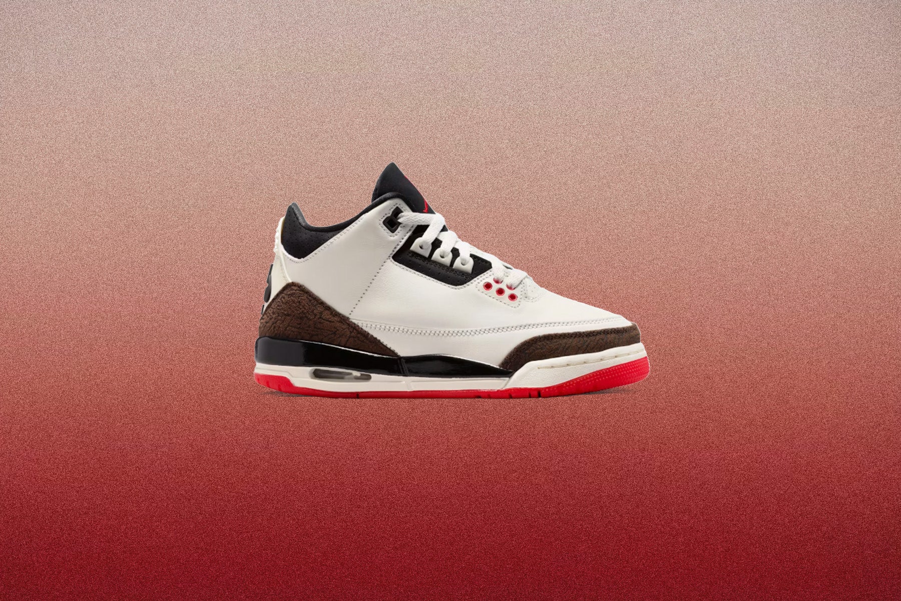 Air Jordan 3 Retro OG 'World's Best Dad' (GS) - Sail/Black/University Red/Pale Ivory - Image 7