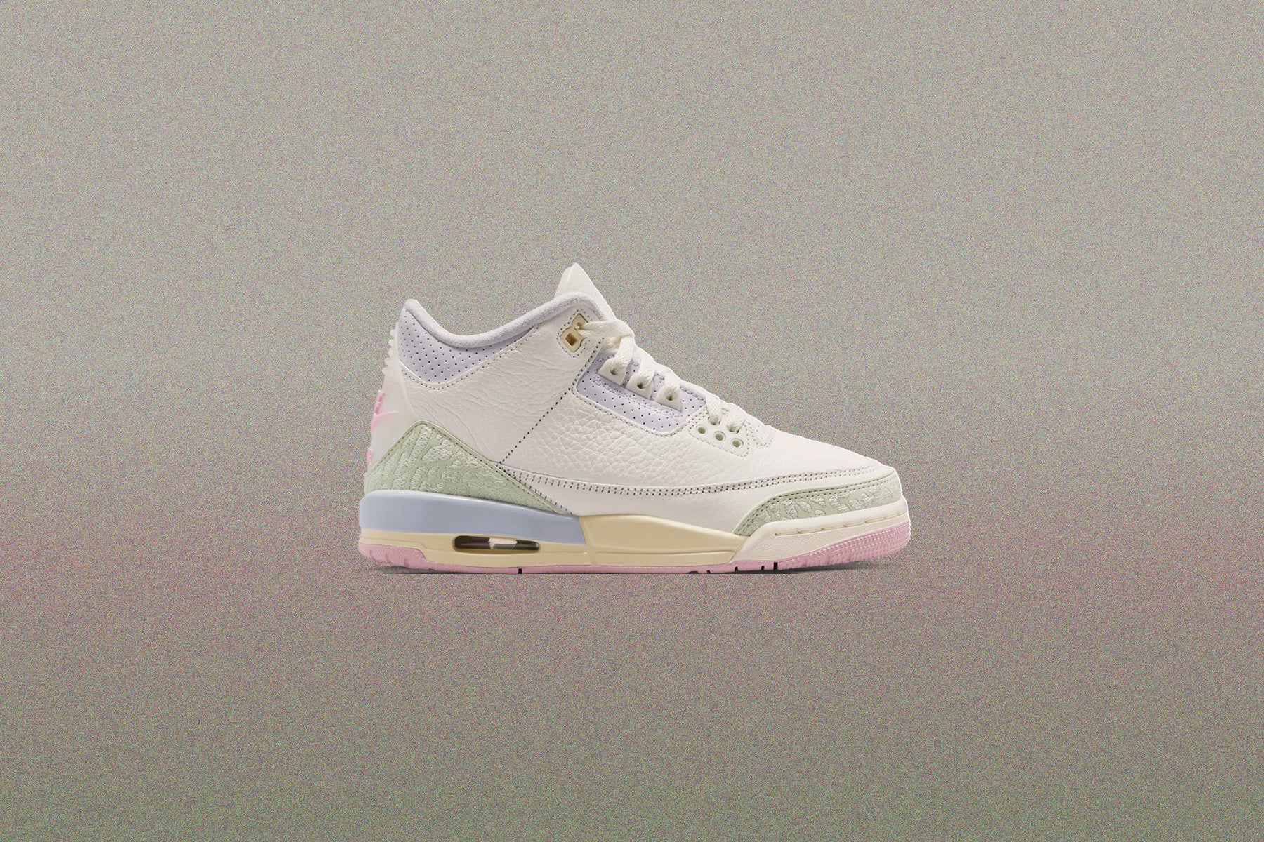 Air Jordan 3 Retro OG 'Spring is in the Air' (GS) - Sail/Aura/Jade Aura - Image 2