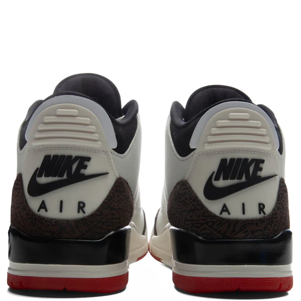 Air Jordan 3 Retro OG 'World's Best Dad' - Sail/Black/University Red/Pale Ivory - Image 6