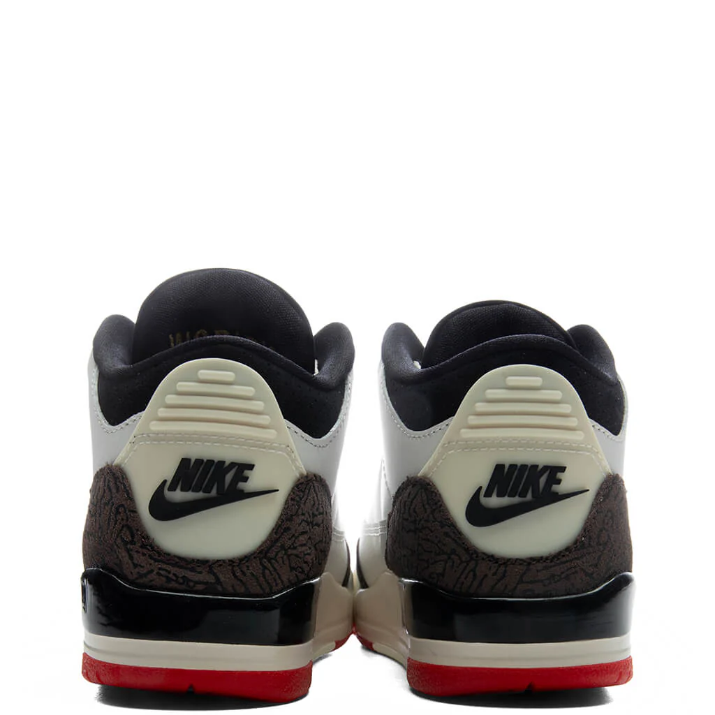 Air Jordan 3 Retro OG 'World's Best Dad' (PS) - Sail/Black/University Red/Pale Ivory - Image 6