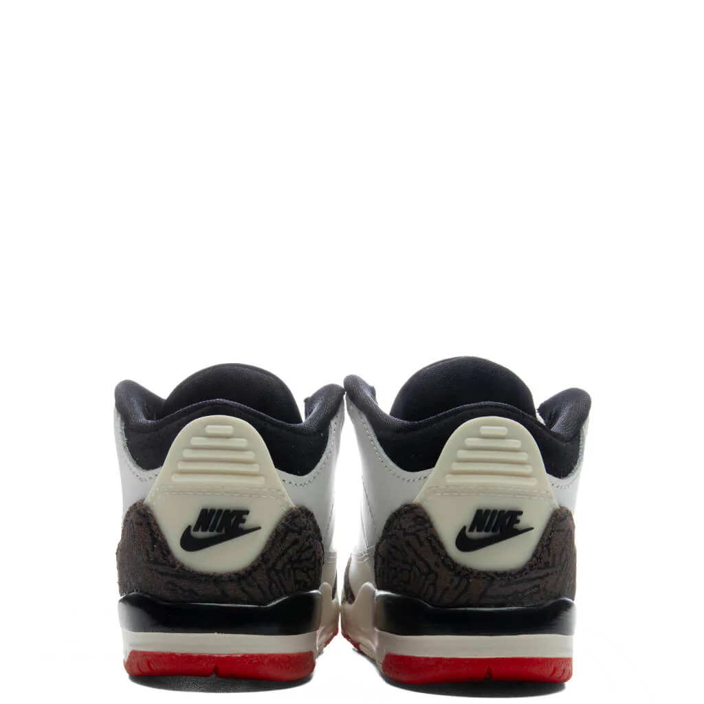 Air Jordan 3 Retro OG 'World's Best Dad' (TD) - Sail/Black/University Red/Pale Ivory - Image 6