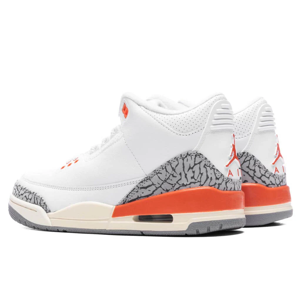 Women's Air Jordan 3 Retro 'Georgia Peach' - White/Cosmic Clay/Sail - Image 3
