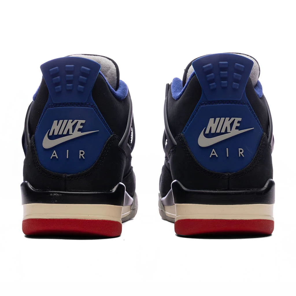 Air Jordan 4 Retro 'Rare Air' (GS) - Black/Fire Red/Deep Royal Blue - Image 4