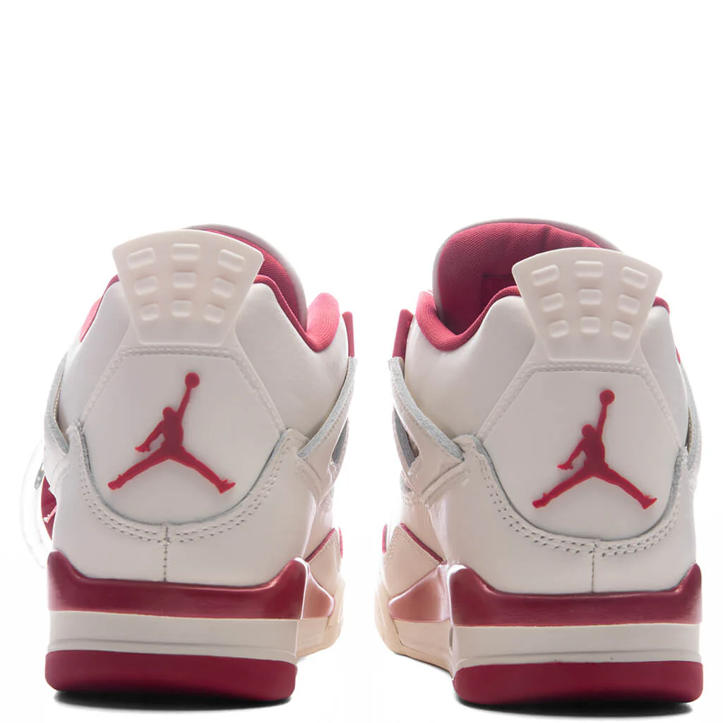 Women's Air Jordan 4 Retro 'Valentine's Day' - Pale Ivory/Sierra Red/Tough Red - Image 4