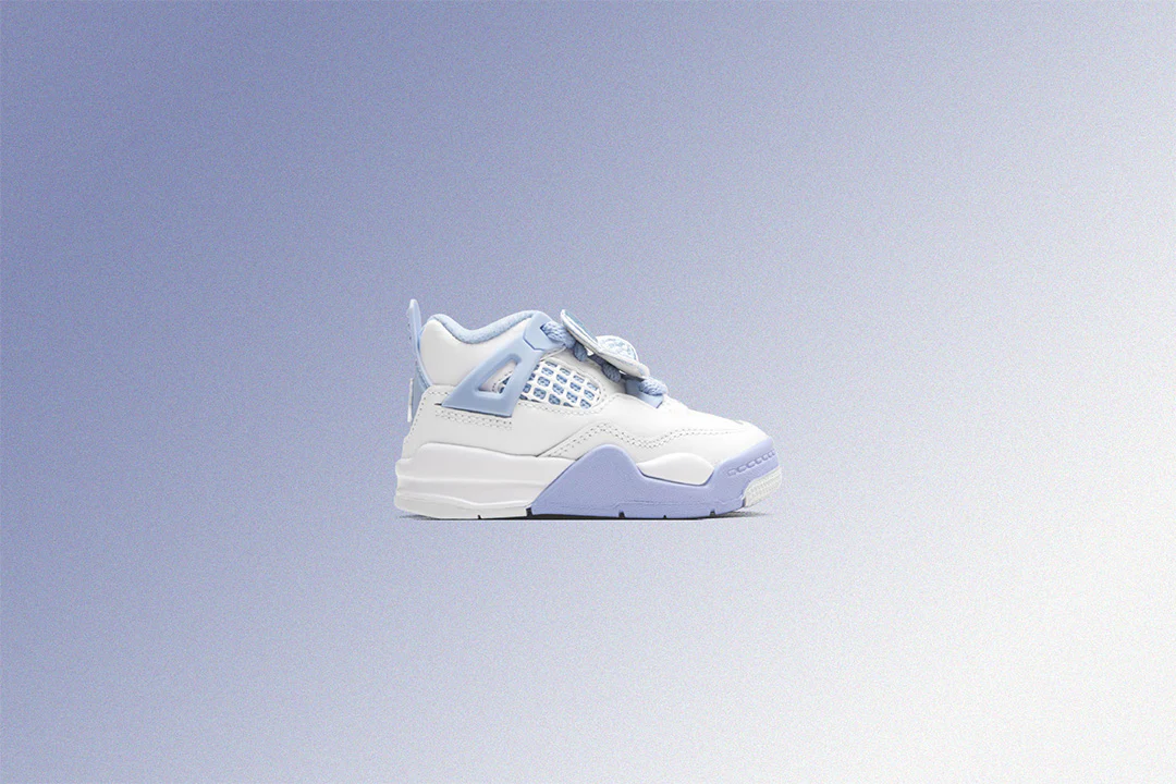 Air Jordan 4 Retro 'Aluminum' (TD) - White/Aluminum/Blue Tint/Oil Green - Image 5