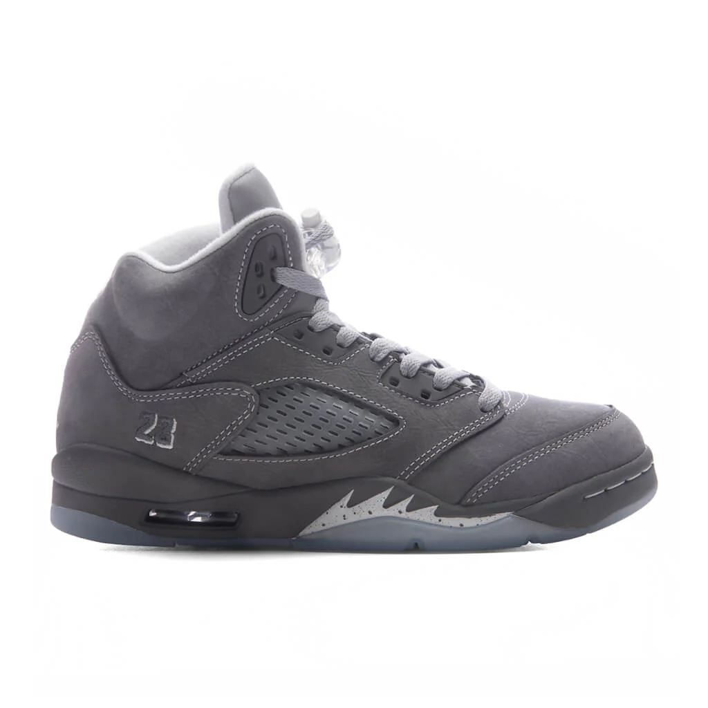 Air Jordan 5 Retro 'Wolf Grey' (GS) - Light Graphite/White/Wolf Grey