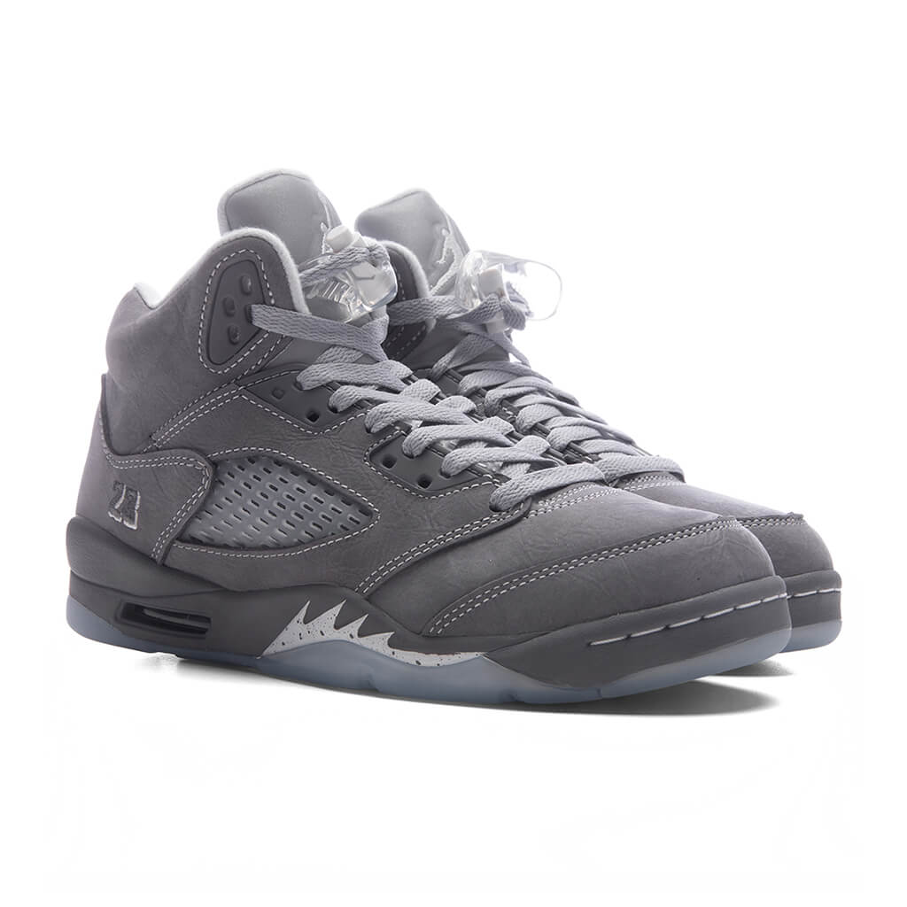 Air Jordan 5 Retro 'Wolf Grey' (GS) - Light Graphite/White/Wolf Grey - Image 2