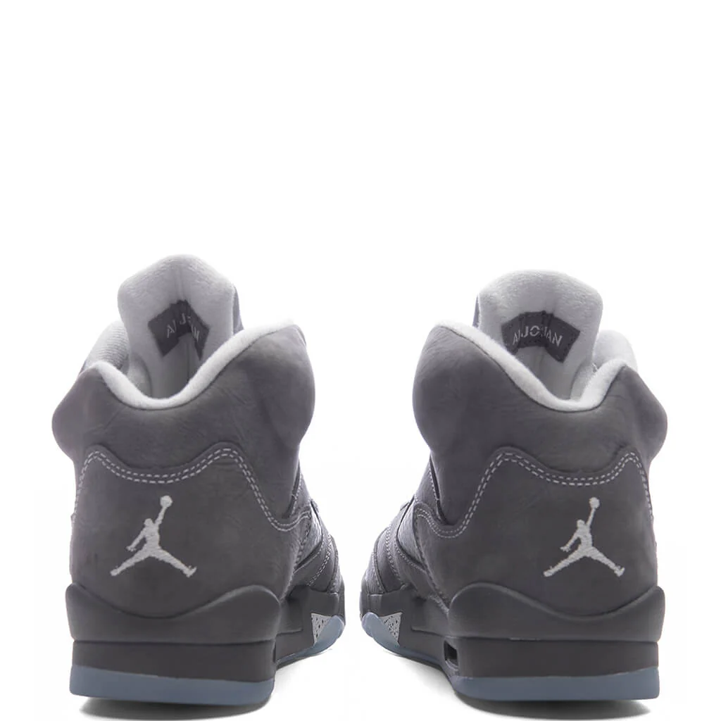 Air Jordan 5 Retro 'Wolf Grey' (GS) - Light Graphite/White/Wolf Grey - Image 4
