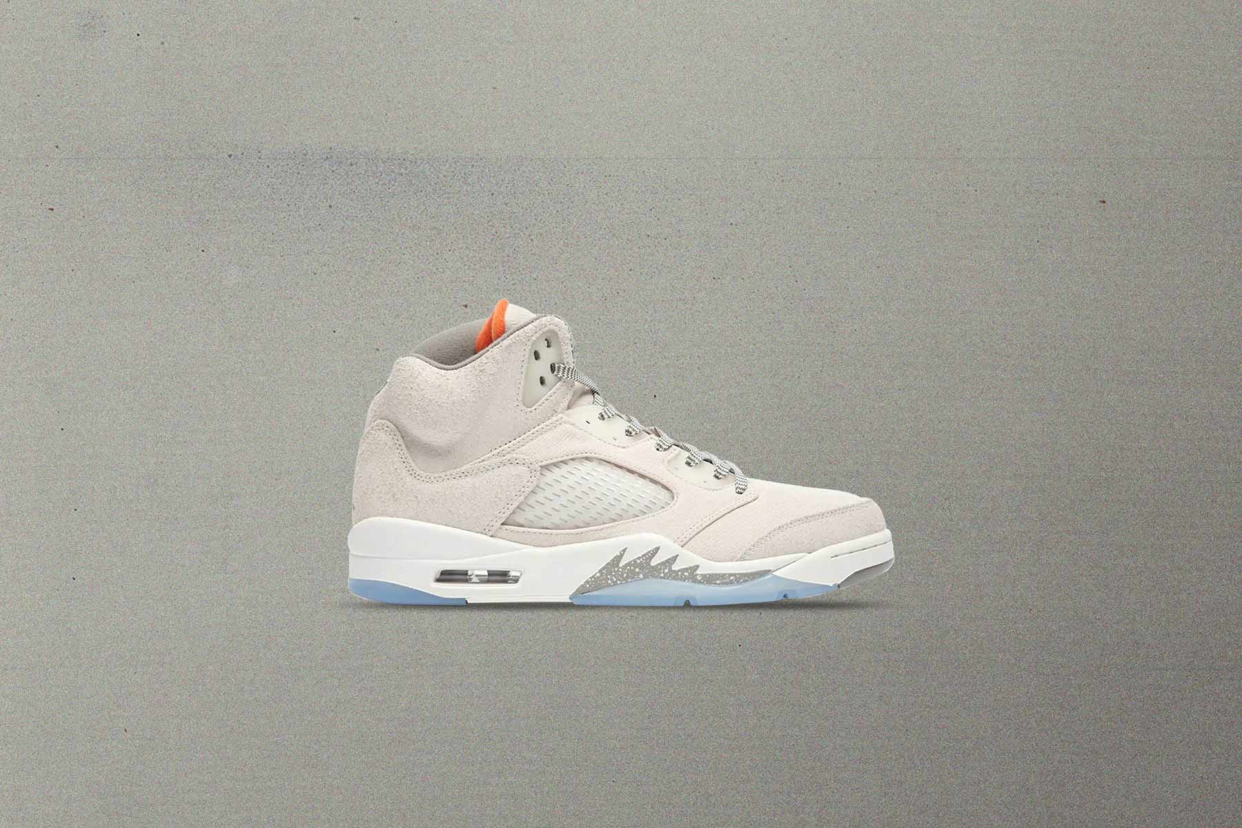 Air Jordan 5 Retro SE Craft (GS) - Light Orewood Brown/Safety Orange/Flat Pewter - Image 2