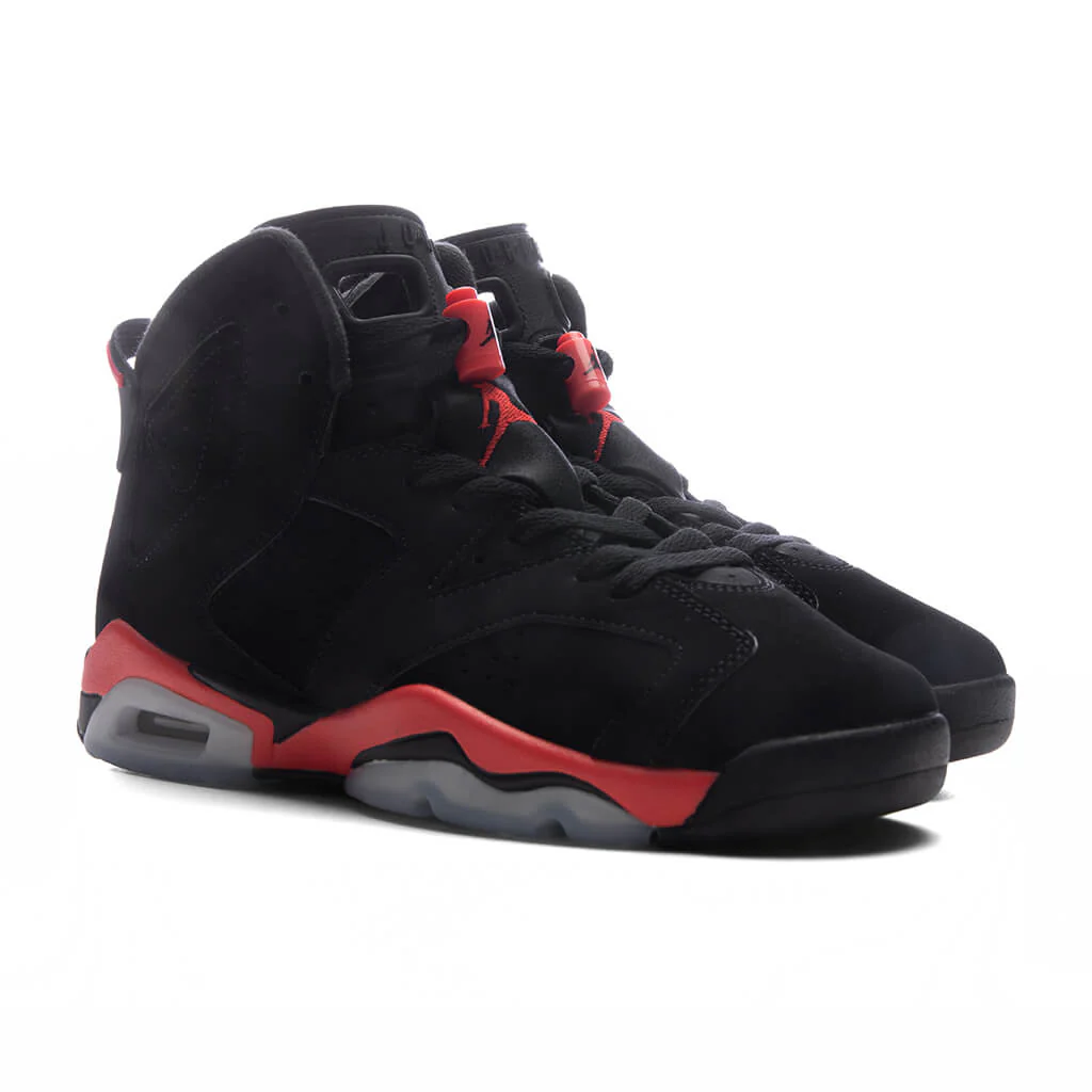 Air Jordan 6 Retro 'Infrared Salesman' (GS) - Black/Light Crimson - Image 2