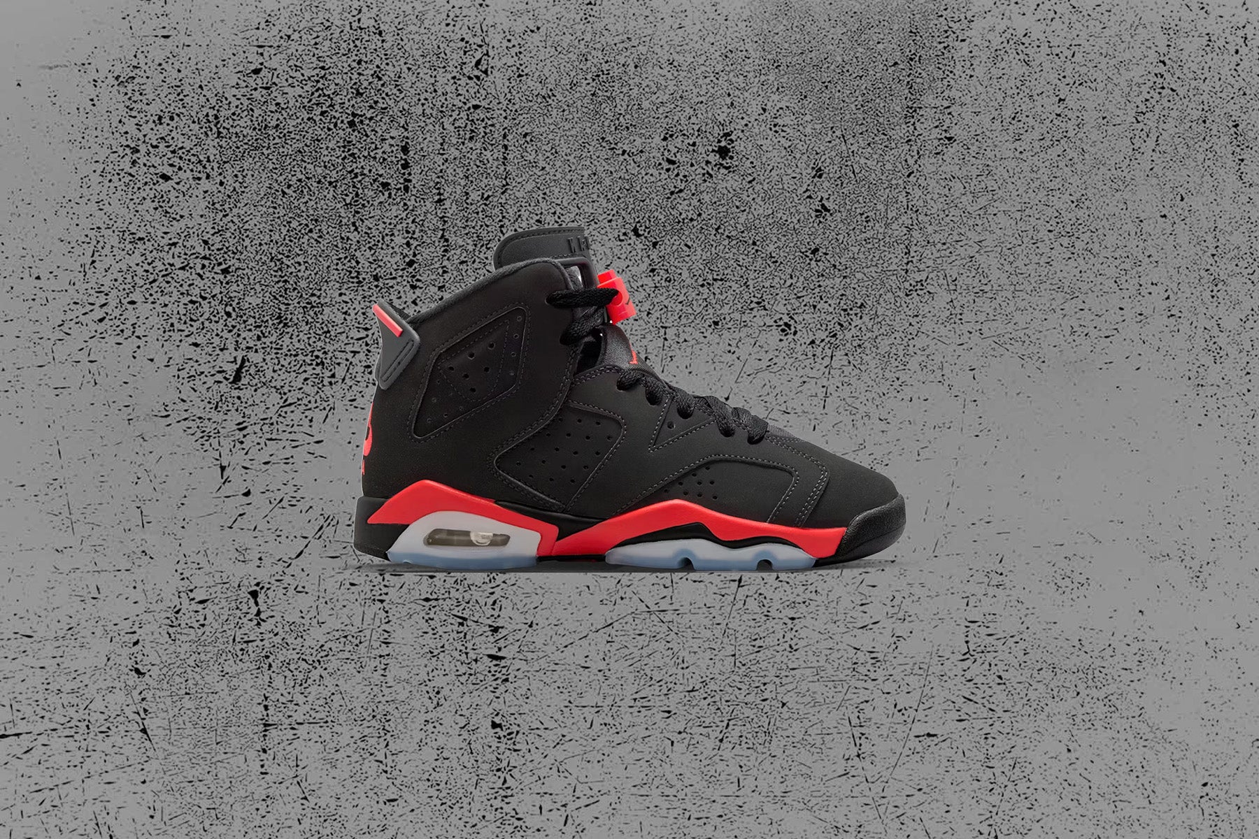 Air Jordan 6 Retro 'Infrared Salesman' (GS) - Black/Light Crimson - Image 5