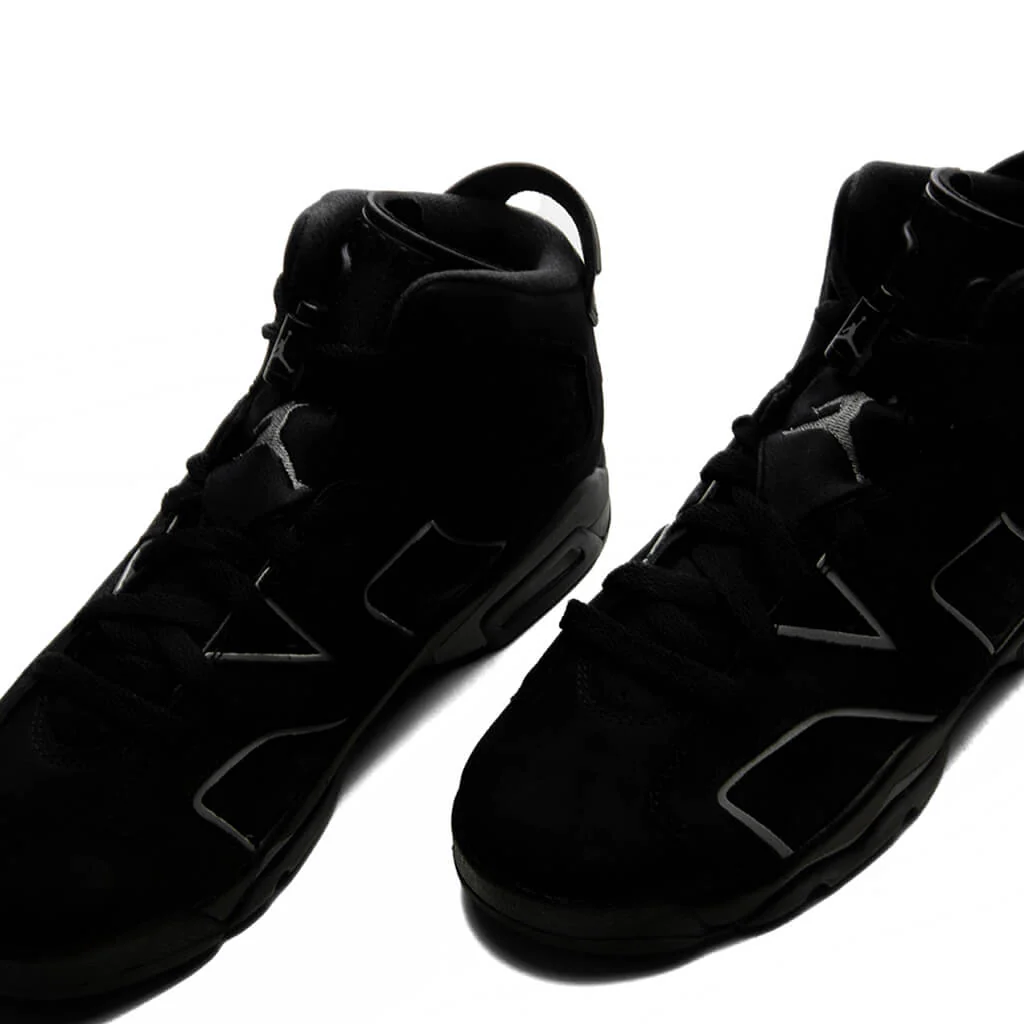 Air Jordan 6 Retro 'Cap and Gown' (GS) - Black/Reflect Silver/Black - Image 3