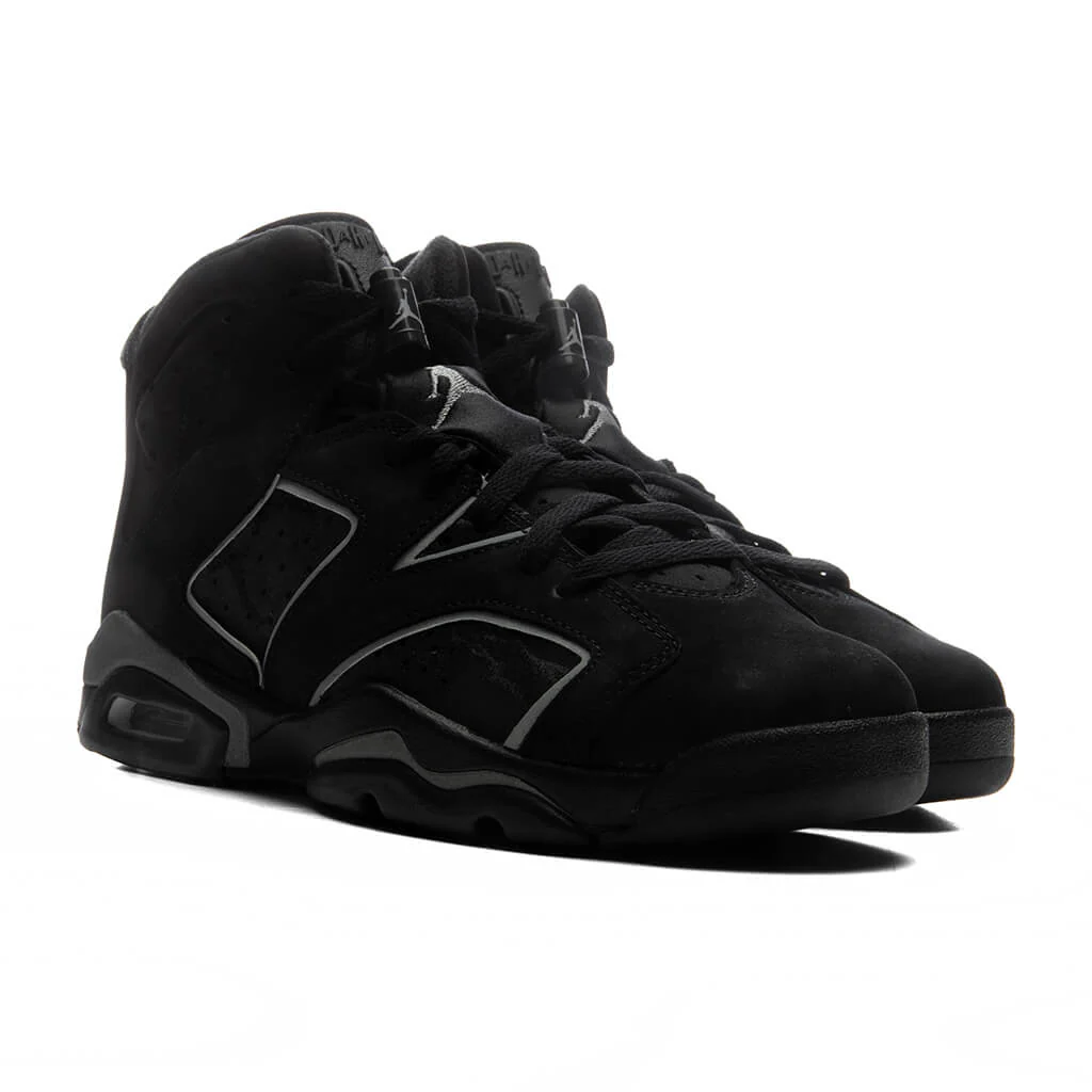 Air Jordan 6 Retro 'Cap and Gown' (GS) - Black/Reflect Silver/Black - Image 5