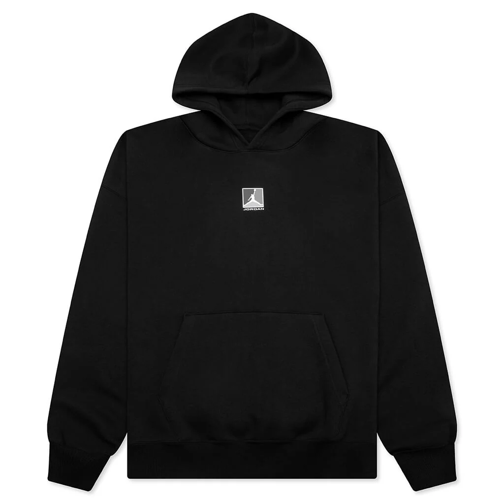 Brooklyn Fleece Graphic Pullover Hoodie - Black/White
