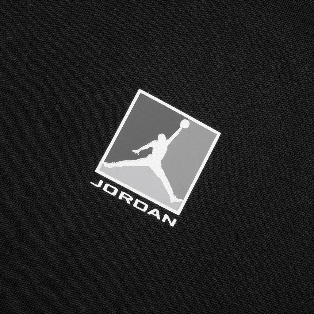 Brooklyn Fleece Graphic Pullover Hoodie - Black/White - Image 3