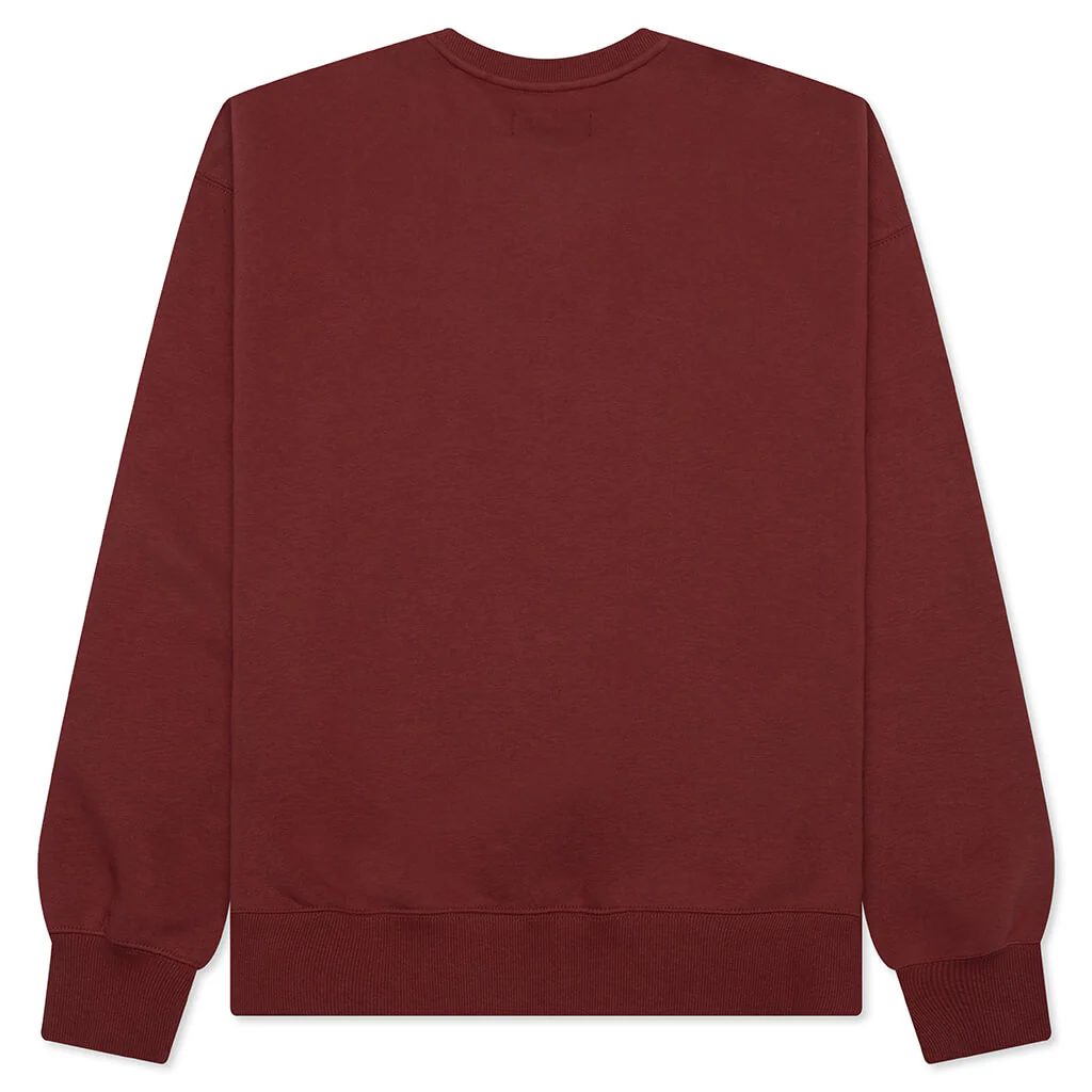 Brooklyn Fleece Holiday Crewneck - Redstone/Black - Image 2