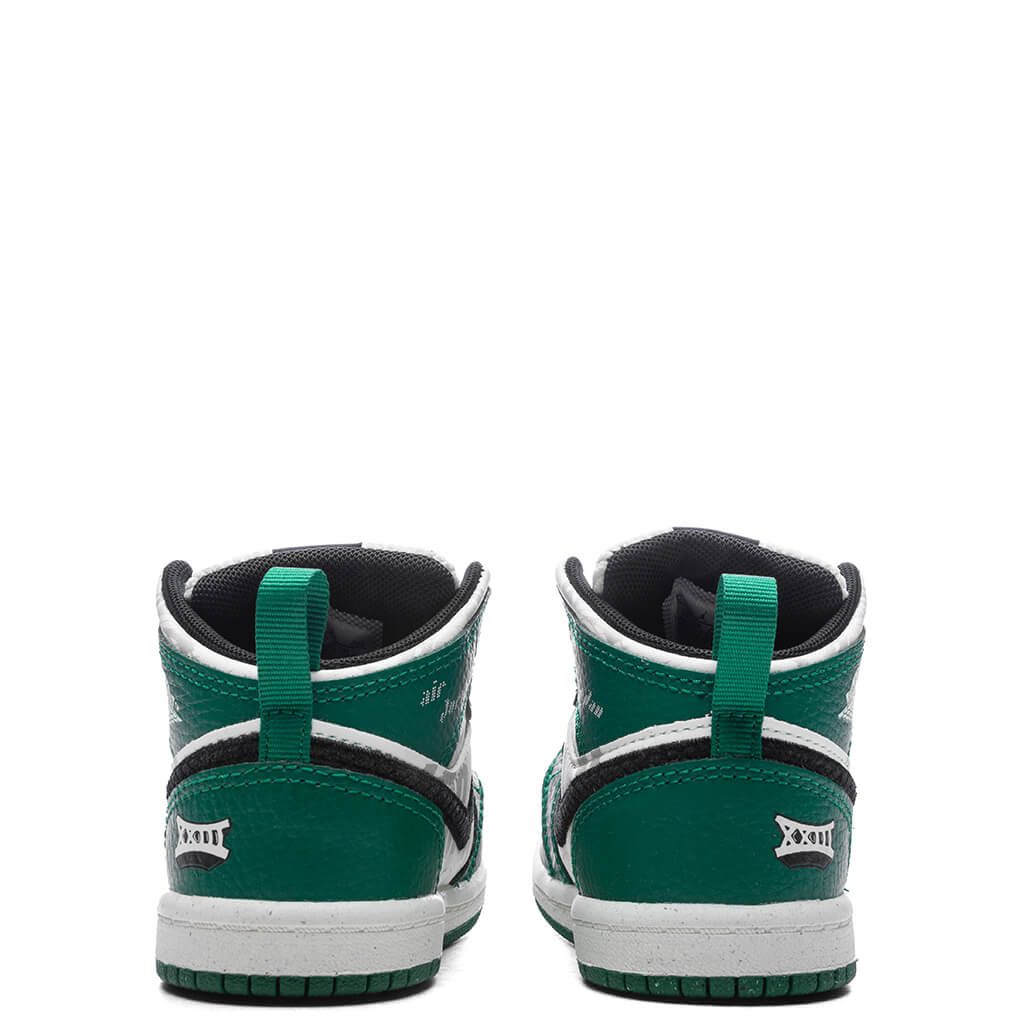 Jordan 1 Mid SE (TD) - Pine Green/Sail/Black/Team Orange - Image 4