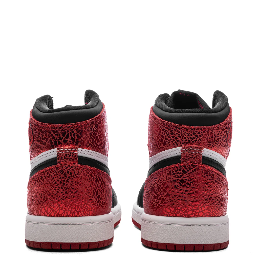 Air Jordan 1 Retro High OG 'Ruby' (PS) - Varsity Red/Black/White - Image 4