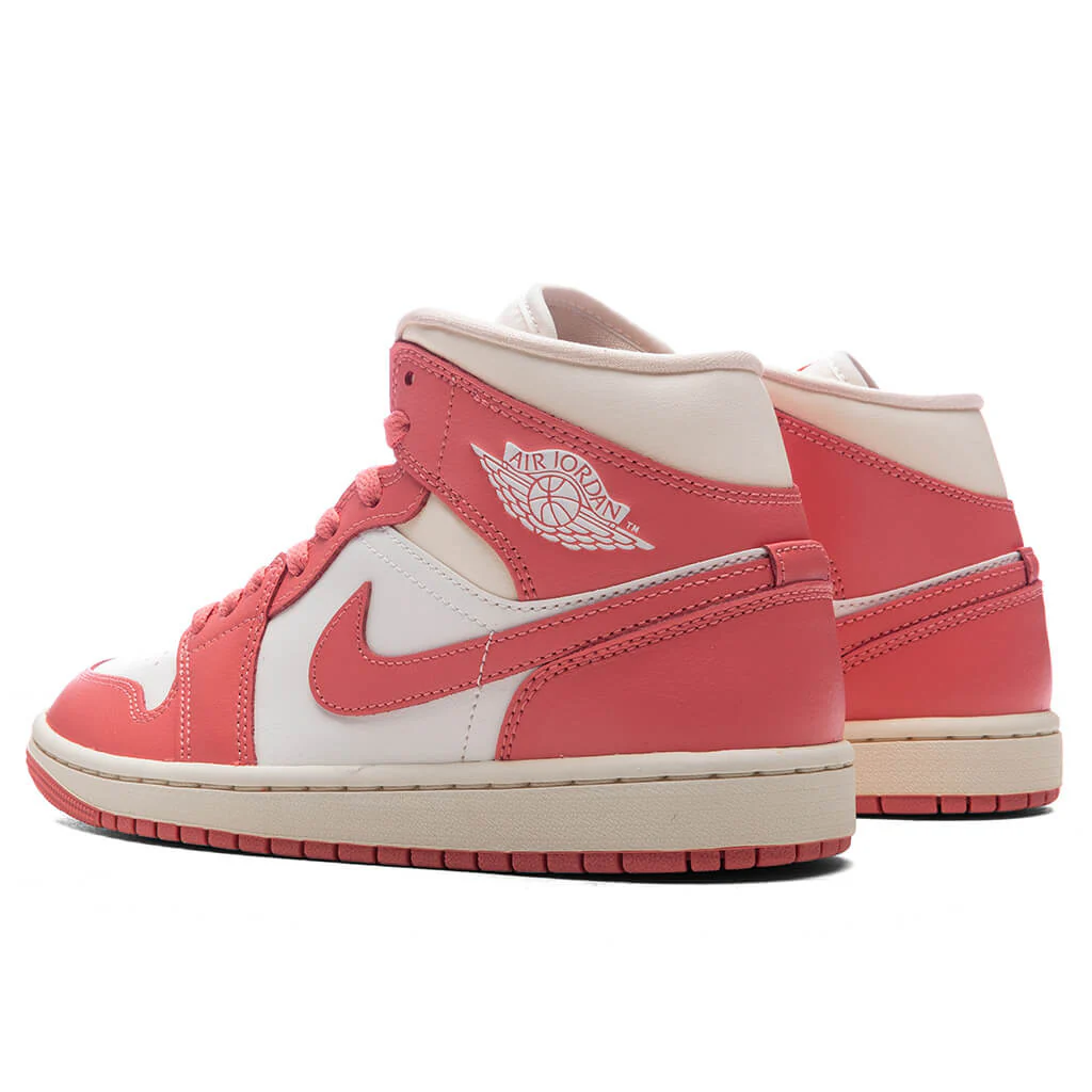 Women's Air Jordan 1 Mid - Sail/Pink Salt/Guava Ice/Muslin - Image 3