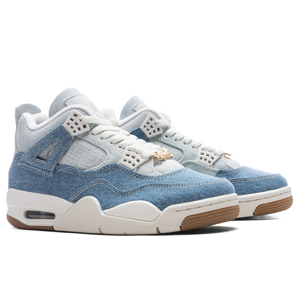 Women's Air Jordan 4 Retro Tex 'Worn Blue' - Sail/Gum Light Brown/Worn Blue - Image 2