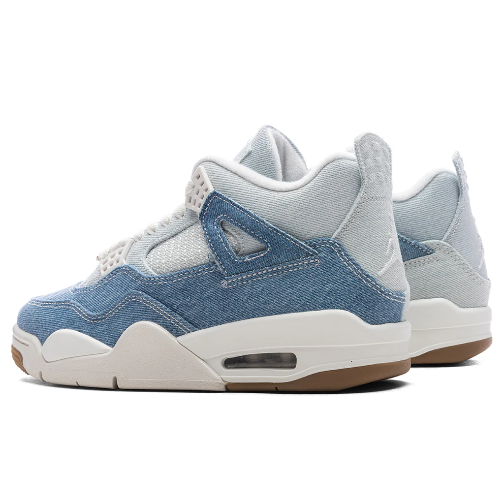 Women's Air Jordan 4 Retro Tex 'Worn Blue' - Sail/Gum Light Brown/Worn Blue - Image 3