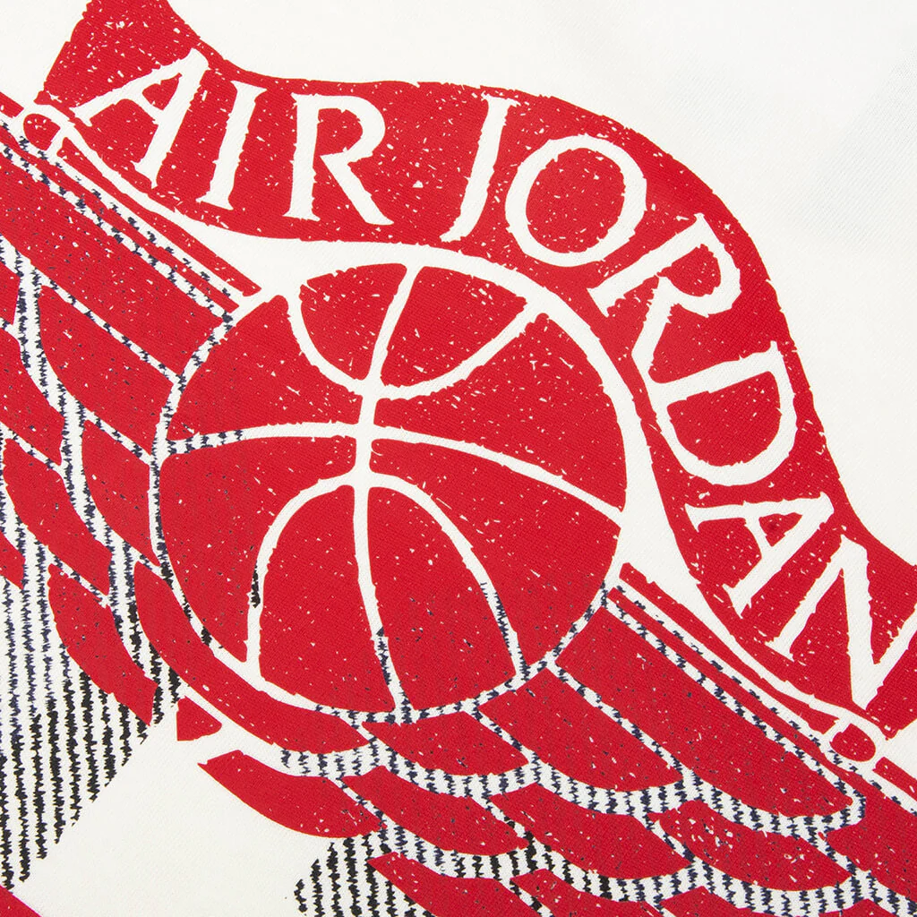 Jordan x Levi's L/S Tee - Pale Ivory/Black/University Red - Image 4