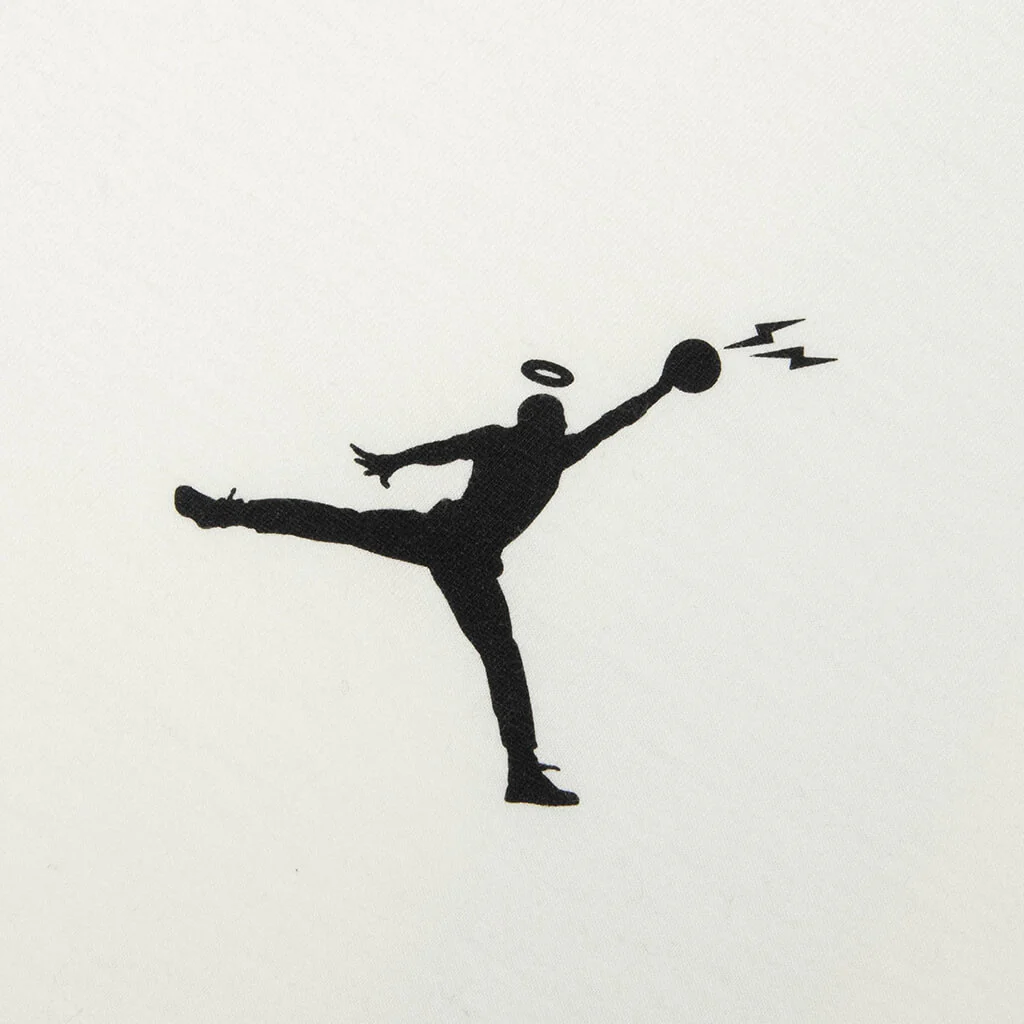 Jordan x Union x Fragment Tee - Pale Ivory/Ivory/Black - Image 3