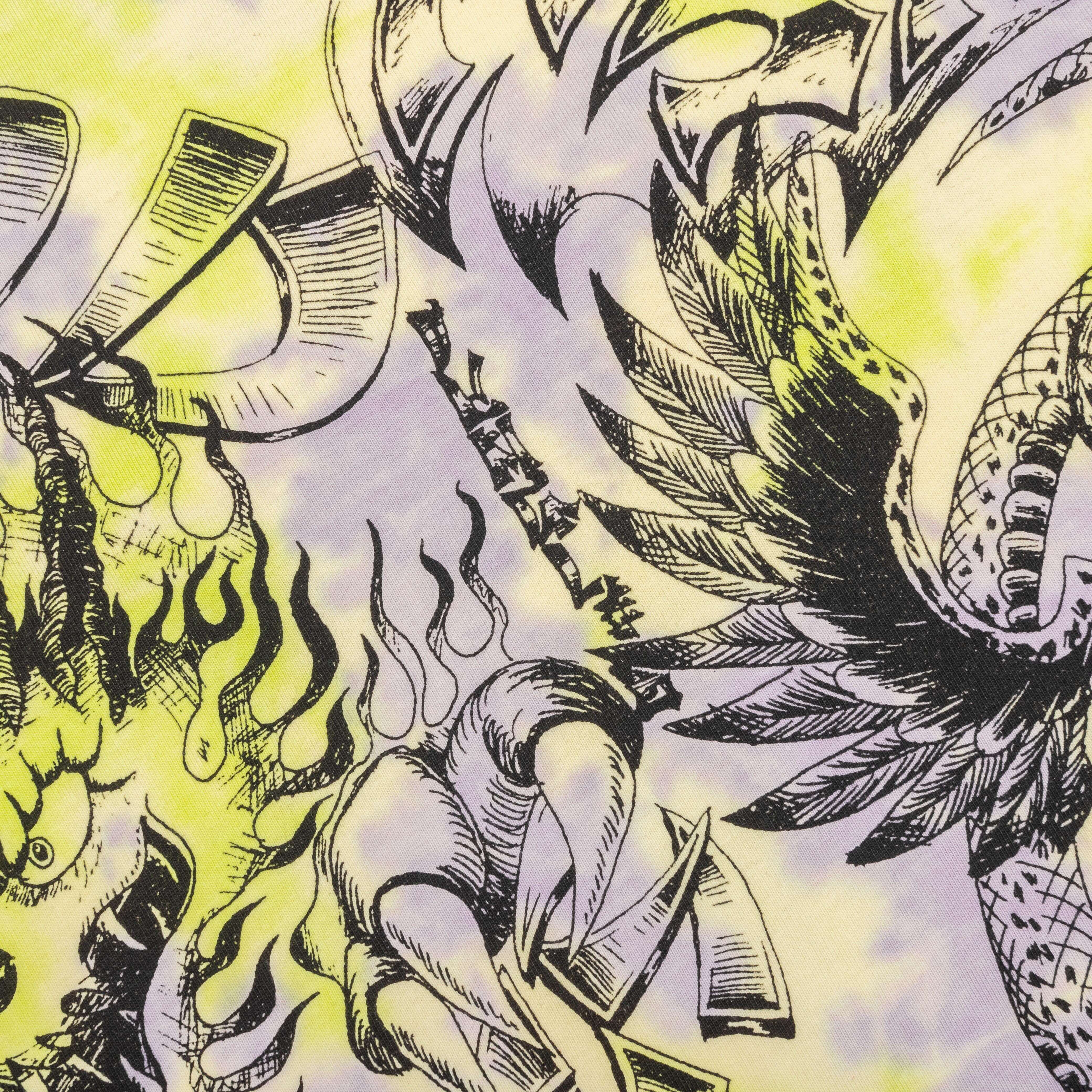 Flames N Stuff Tee - Tie Dye - Image 3