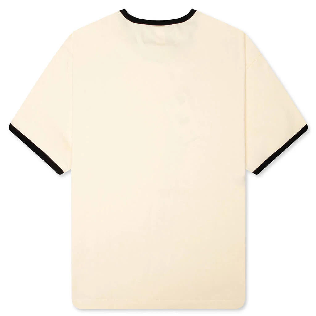 Fuck All To Do Ringer Tee - Birch - Image 2