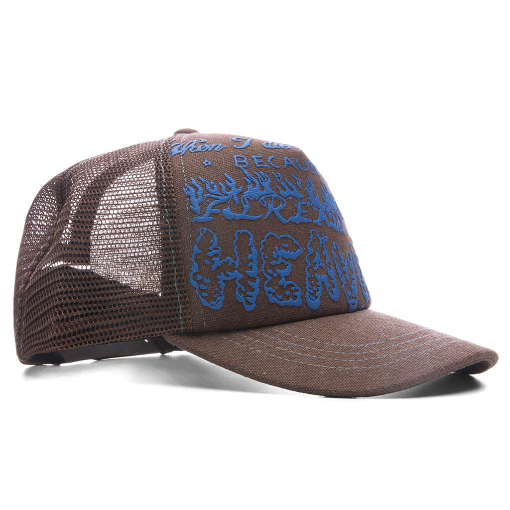 Heaven Trucker Cap - Brown Denim - Image 2