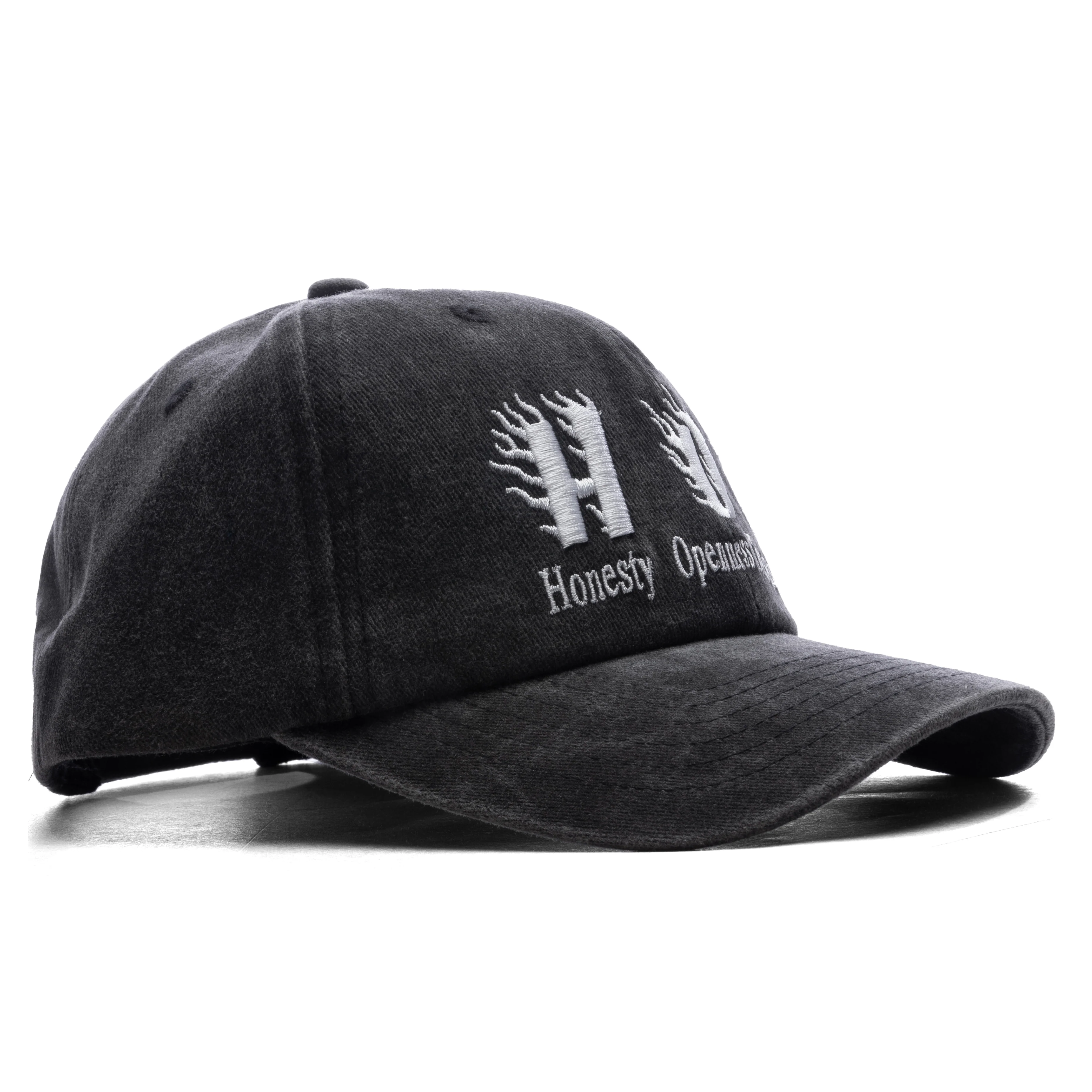Hot Distressed Cap - Washed Black - Image 3