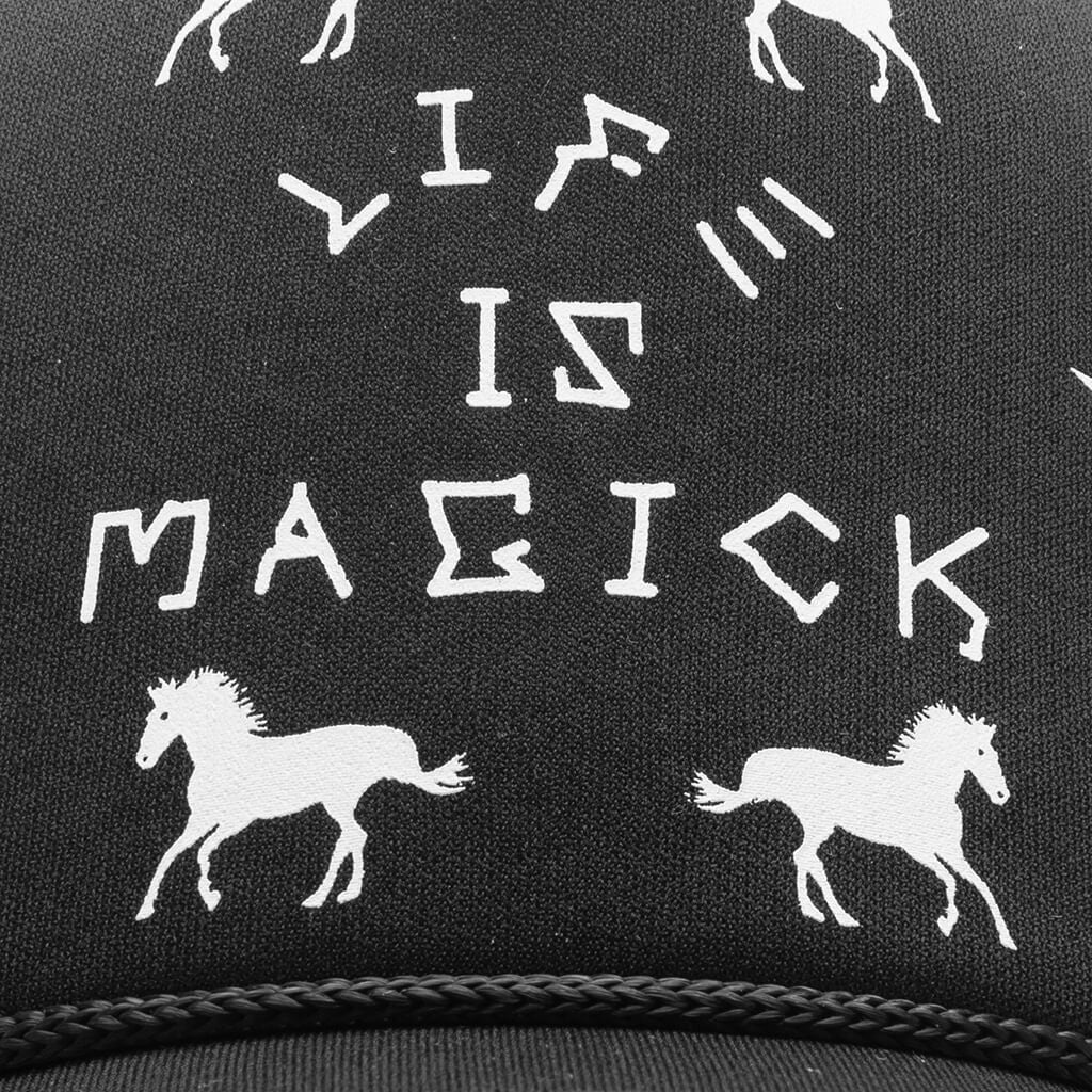 Life Is Magick Trucker Hat - Black - Image 2