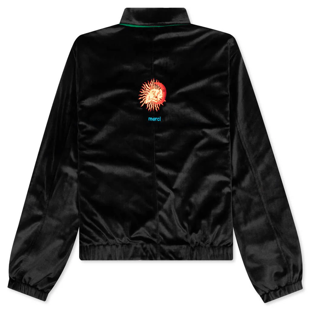 Merci Velour Jacket - Black - Image 2