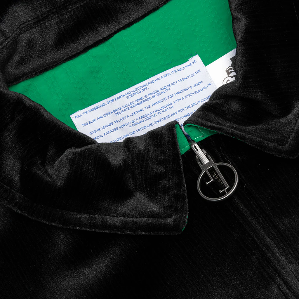 Merci Velour Jacket - Black - Image 3