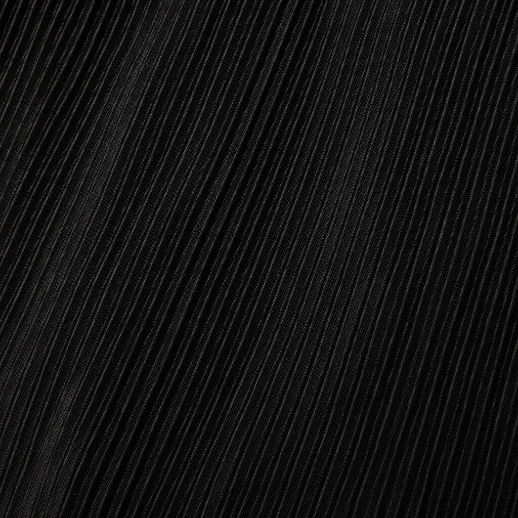 Weave Trim Pleat Pants - Black/Blue - Image 5