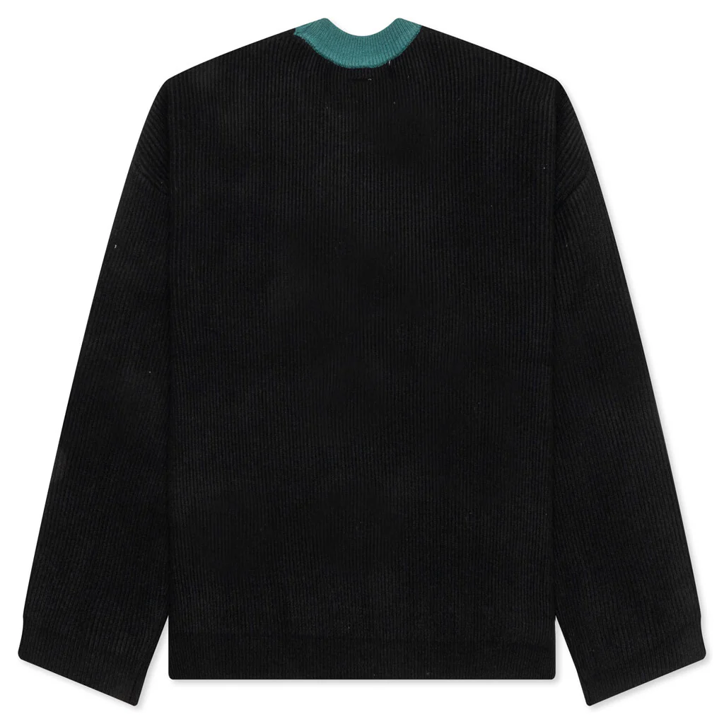 Slow Down Beaded Knit Sweater - Black - Image 2